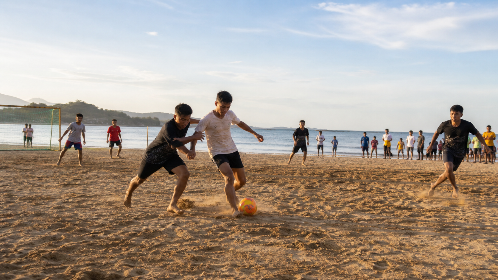 Liga Sepak Bola Pantai Kampung Jadi Panggung Pemain Muda